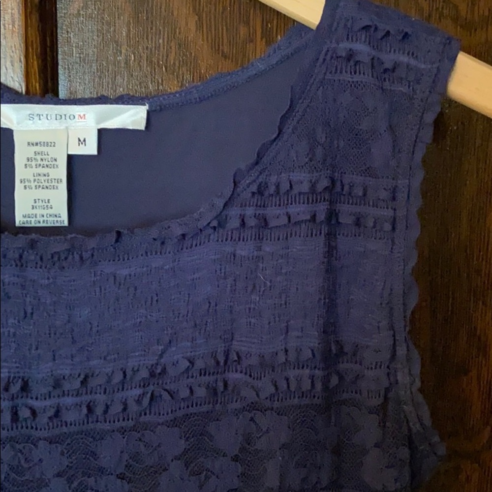 Studio M navy fun flirty dress